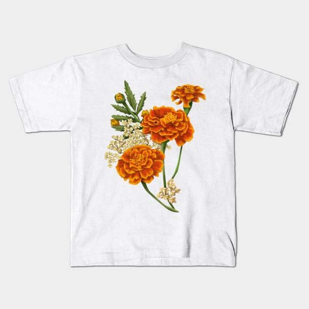 Marigold Kids T-Shirt by maryamazhar7654